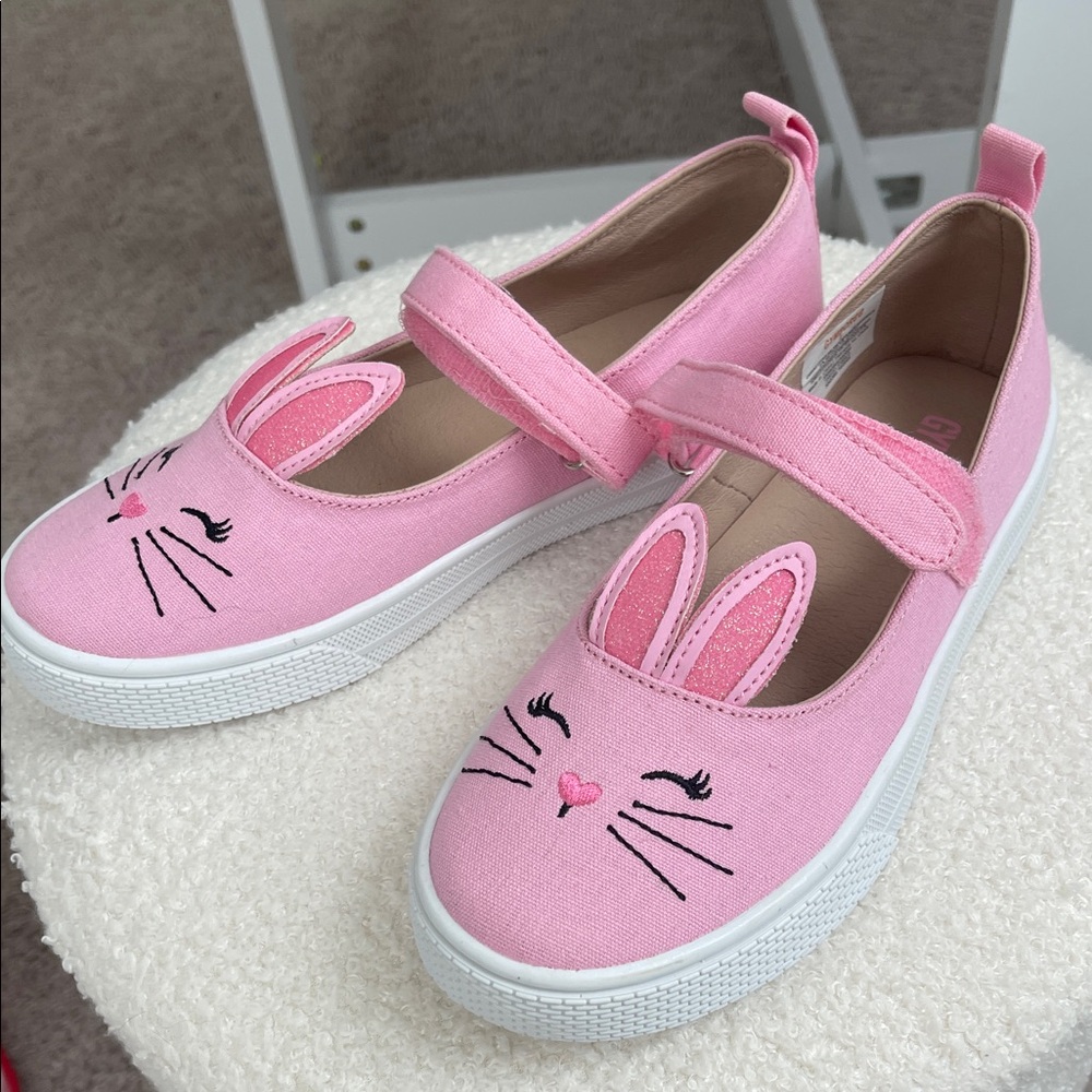 Gymboree Pink Bunny Face Dress Shoes